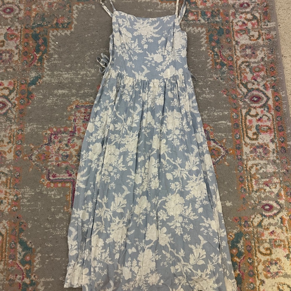 Baby blue floral dress